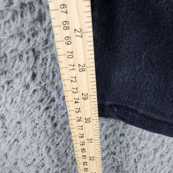 Levi's Jeans Mens 40x32 Black 502 Stretch Denim High Rise Regular Fit Taper - Picture 7 of 14